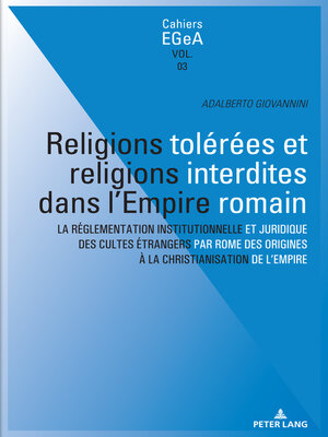 cover image of Religions tolérées et religions interdites dans l'empire Romain